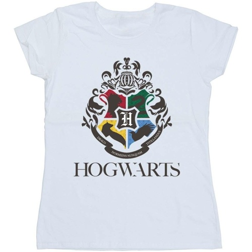textil Mujer Camisetas manga larga Harry Potter Hogwarts Crest Blanco