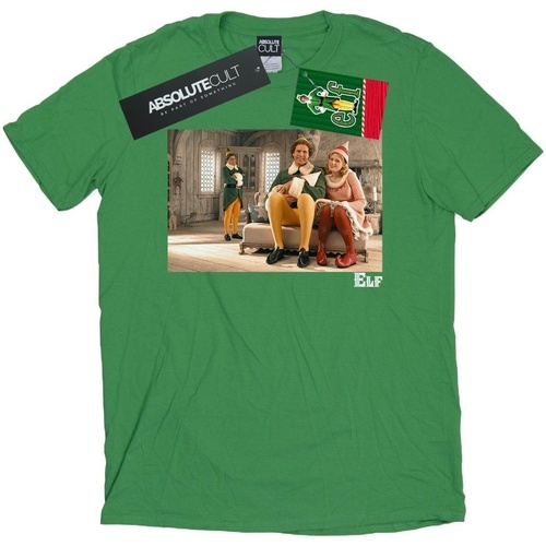 textil Hombre Camisetas manga larga Elf Family Verde