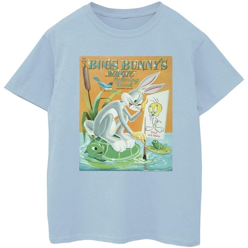 textil Niño Camisetas manga corta Dessins Animés Bugs Bunny Colouring Book Azul