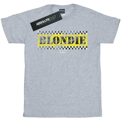 textil Hombre Camisetas manga larga Blondie Taxi 74 Gris