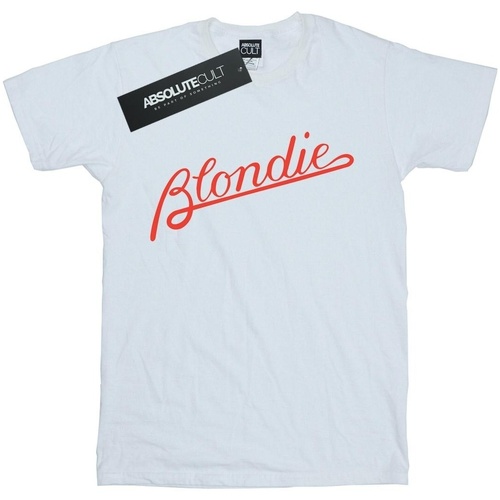 textil Hombre Camisetas manga larga Blondie Lines Logo Blanco