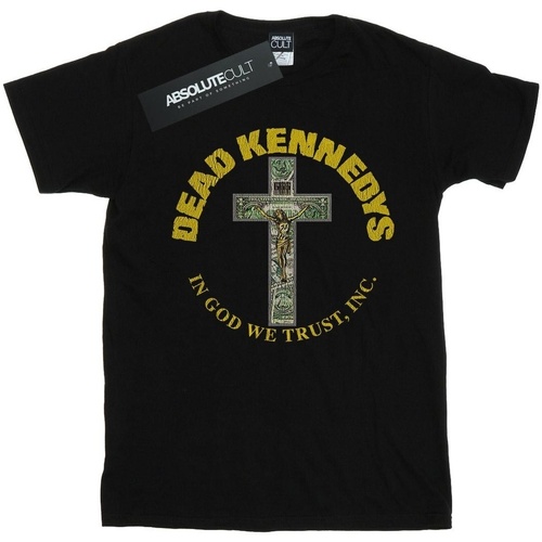textil Hombre Camisetas manga larga Dead Kennedys In God We Trust Negro