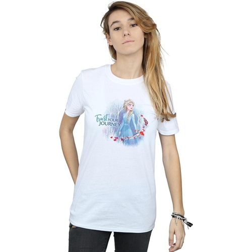 textil Mujer Camisetas manga larga Disney Frozen 2 Trust Your Journey Blanco