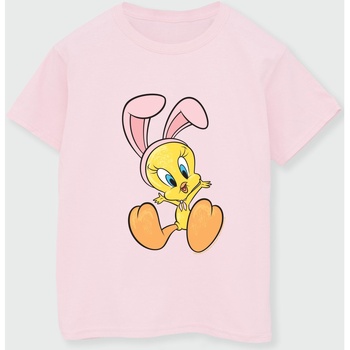 textil Niña Camisetas manga larga Dessins Animés Tweety Pie Bunny Ears Rojo