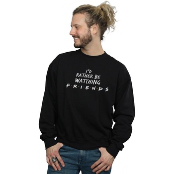 textil Hombre Sudaderas Friends Rather Be Watching Negro