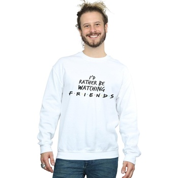 textil Hombre Sudaderas Friends Rather Be Watching Blanco