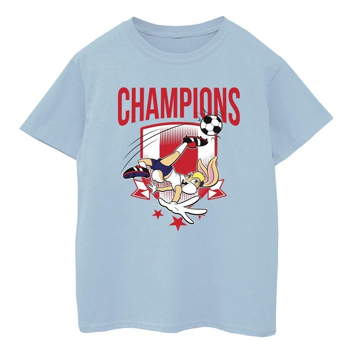 textil Niño Camisetas manga corta Dessins Animés Lola Football Champions Azul