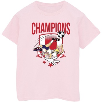 textil Niño Tops y Camisetas Dessins Animés Lola Football Champions Rojo