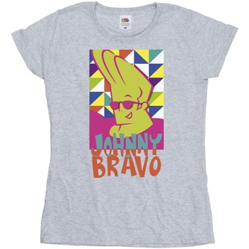 textil Mujer Camisetas manga larga Johnny Bravo Multi Triangles Pop Art Gris
