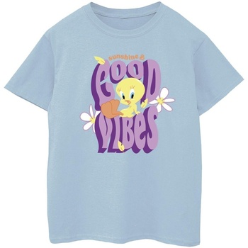 textil Niña Camisetas manga larga Dessins Animés Tweeday Sunshine & Good Vibes Azul