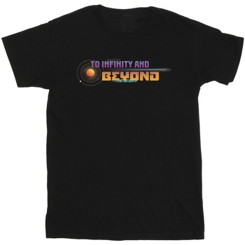 textil Niño Camisetas manga corta Disney Lightyear Infinity And Beyond Text Negro