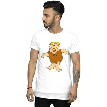 textil Hombre Camisetas manga larga The Flintstones Barney Rubble Classic Pose Blanco