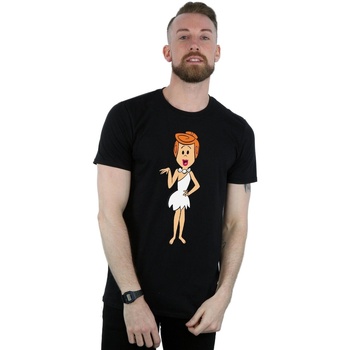 textil Hombre Camisetas manga larga The Flintstones Wilma Flintstone Classic Pose Negro