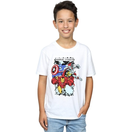 textil Niño Camisetas manga corta Marvel Comic Characters Blanco