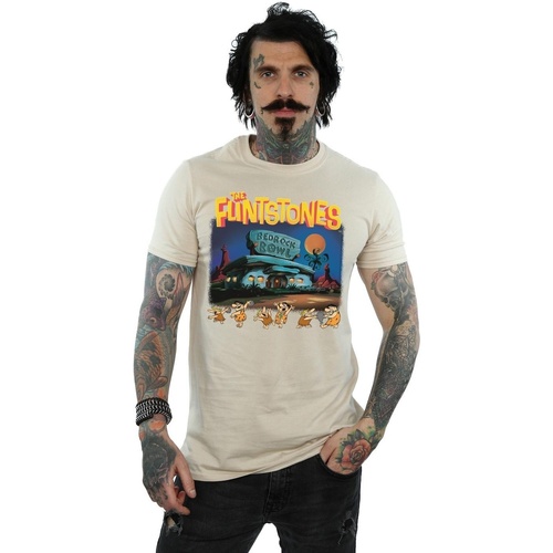 textil Hombre Camisetas manga larga The Flintstones Champions Of Bedrock Bowl Multicolor