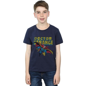 textil Niño Camisetas manga corta Marvel Doctor Strange Flying Azul