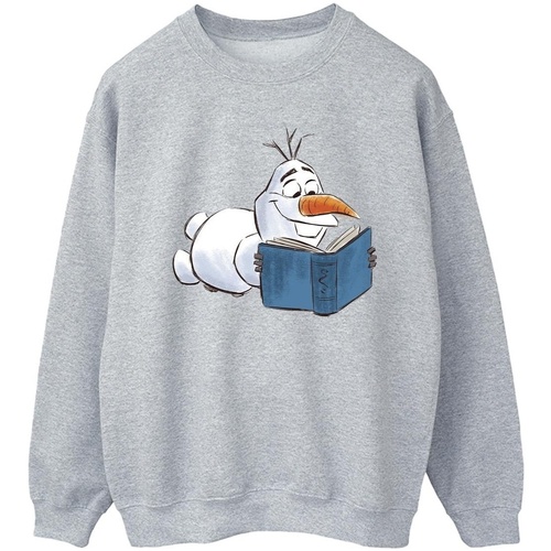 textil Hombre Sudaderas Disney Frozen Olaf Reading Gris