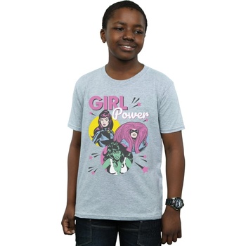 textil Niño Camisetas manga corta Marvel Girl Power Gris
