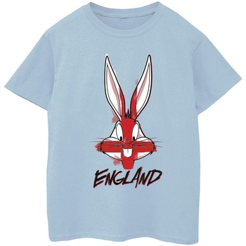 textil Niña Camisetas manga larga Dessins Animés Bugs England Face Azul
