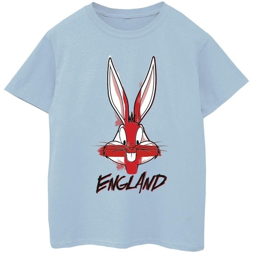 textil Niña Camisetas manga larga Dessins Animés Bugs England Face Azul