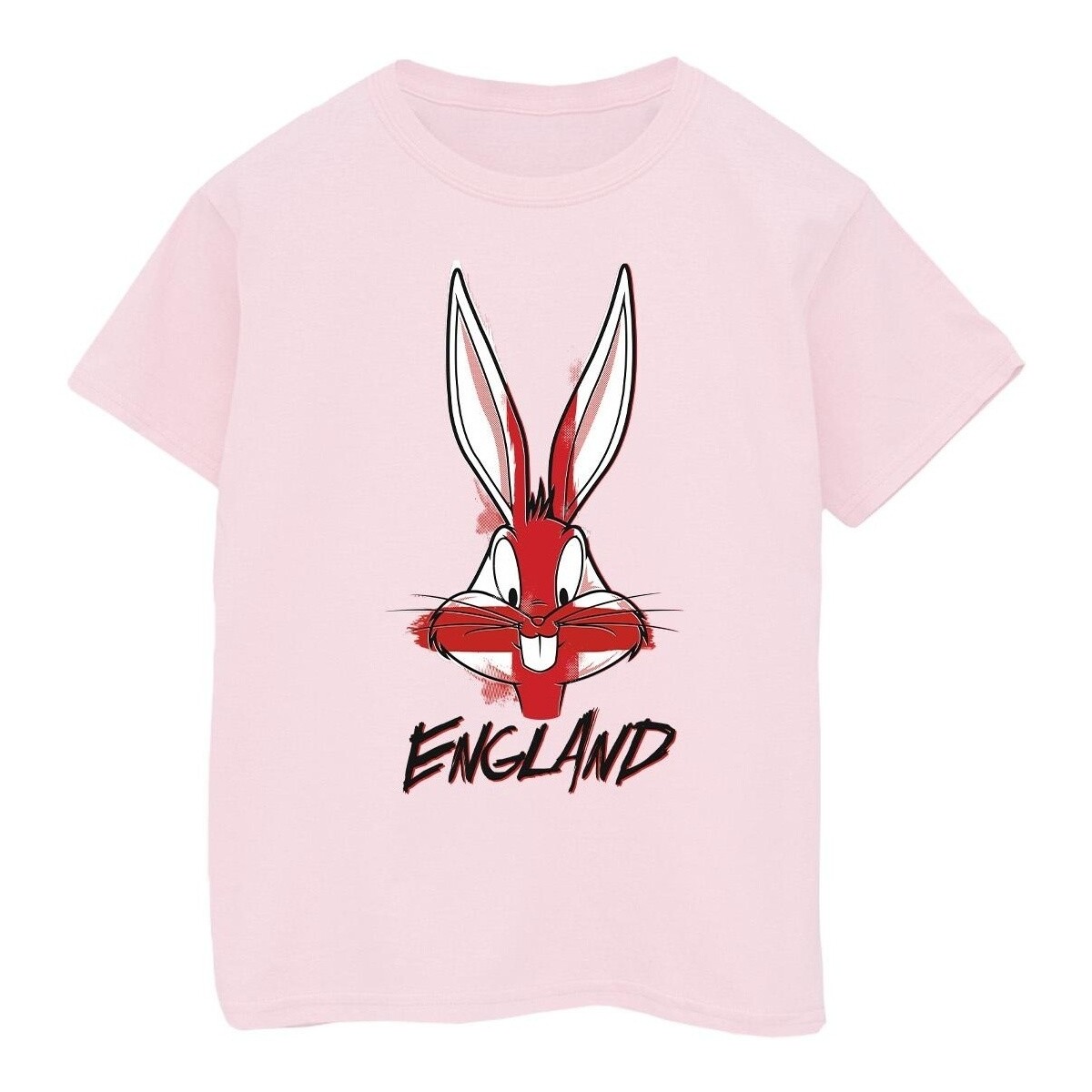 textil Niña Camisetas manga larga Dessins Animés Bugs England Face Rojo