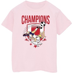 textil Niña Camisetas manga larga Dessins Animés Lola Football Champions Rojo