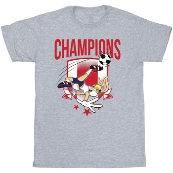 textil Niña Camisetas manga larga Dessins Animés Lola Football Champions Gris