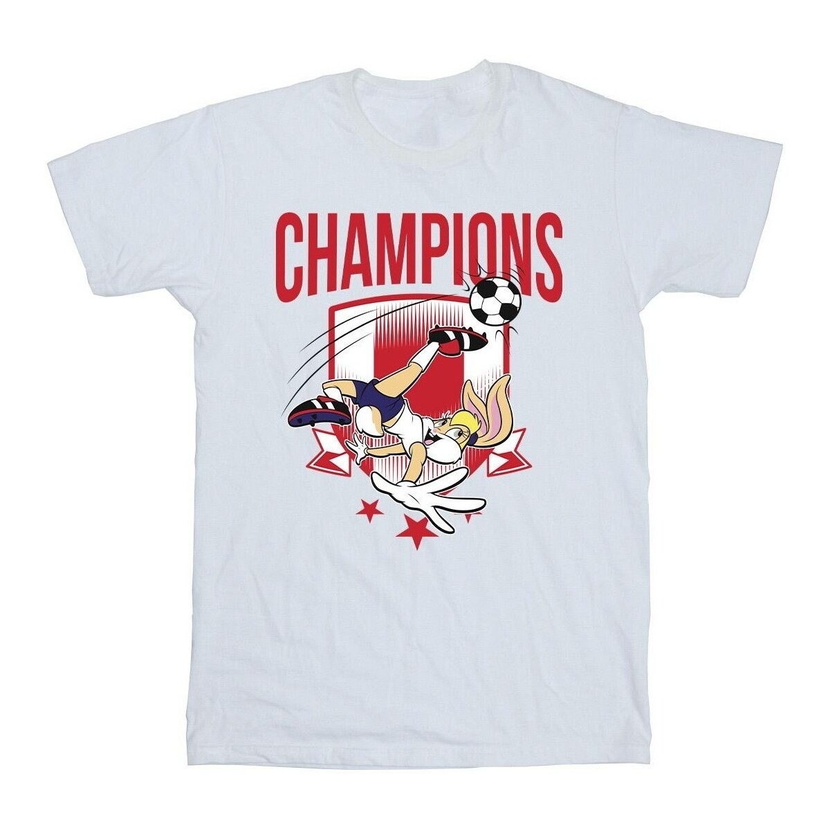 textil Niña Camisetas manga larga Dessins Animés Lola Football Champions Blanco