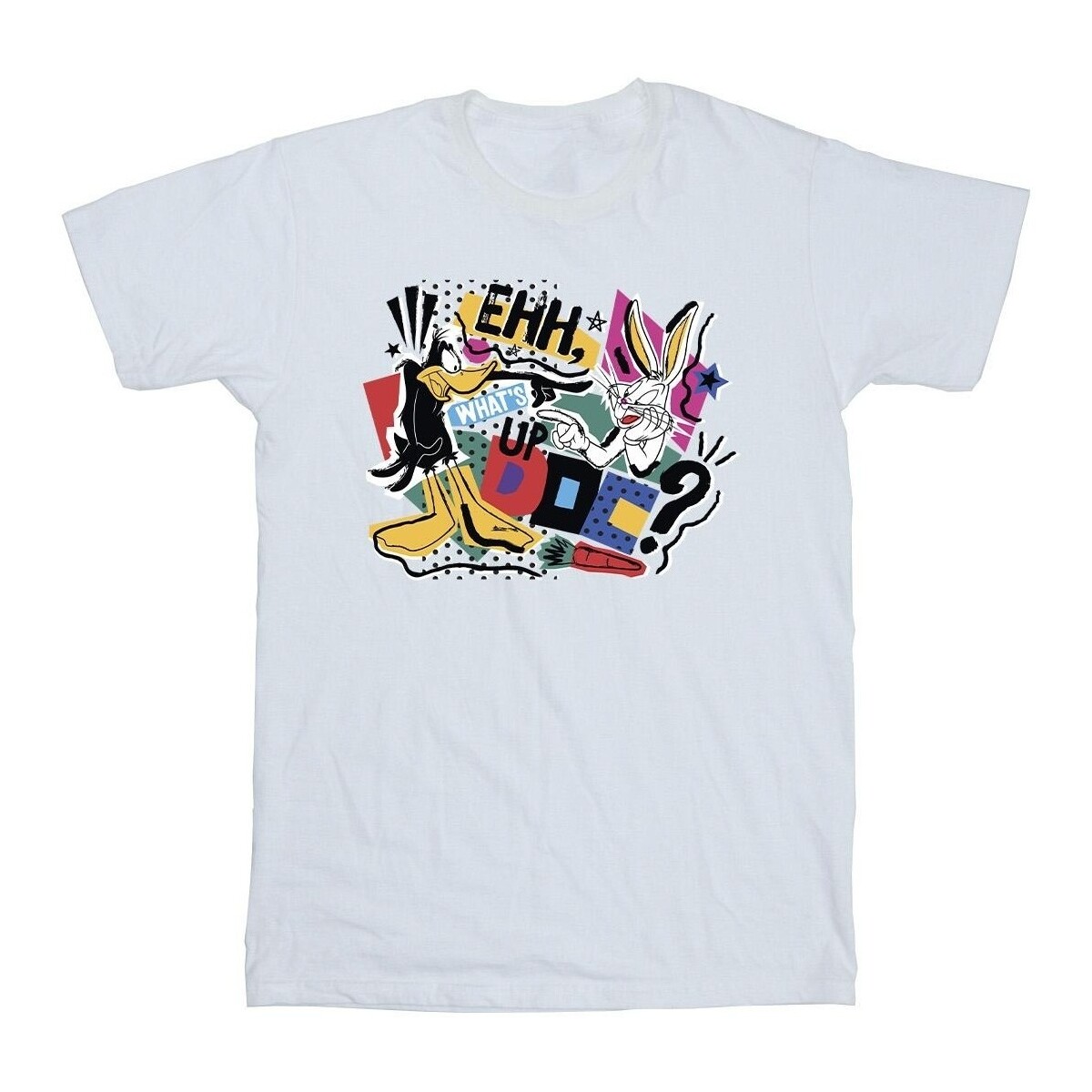 textil Niña Camisetas manga larga Dessins Animés What's Up Doc Pop Art Blanco