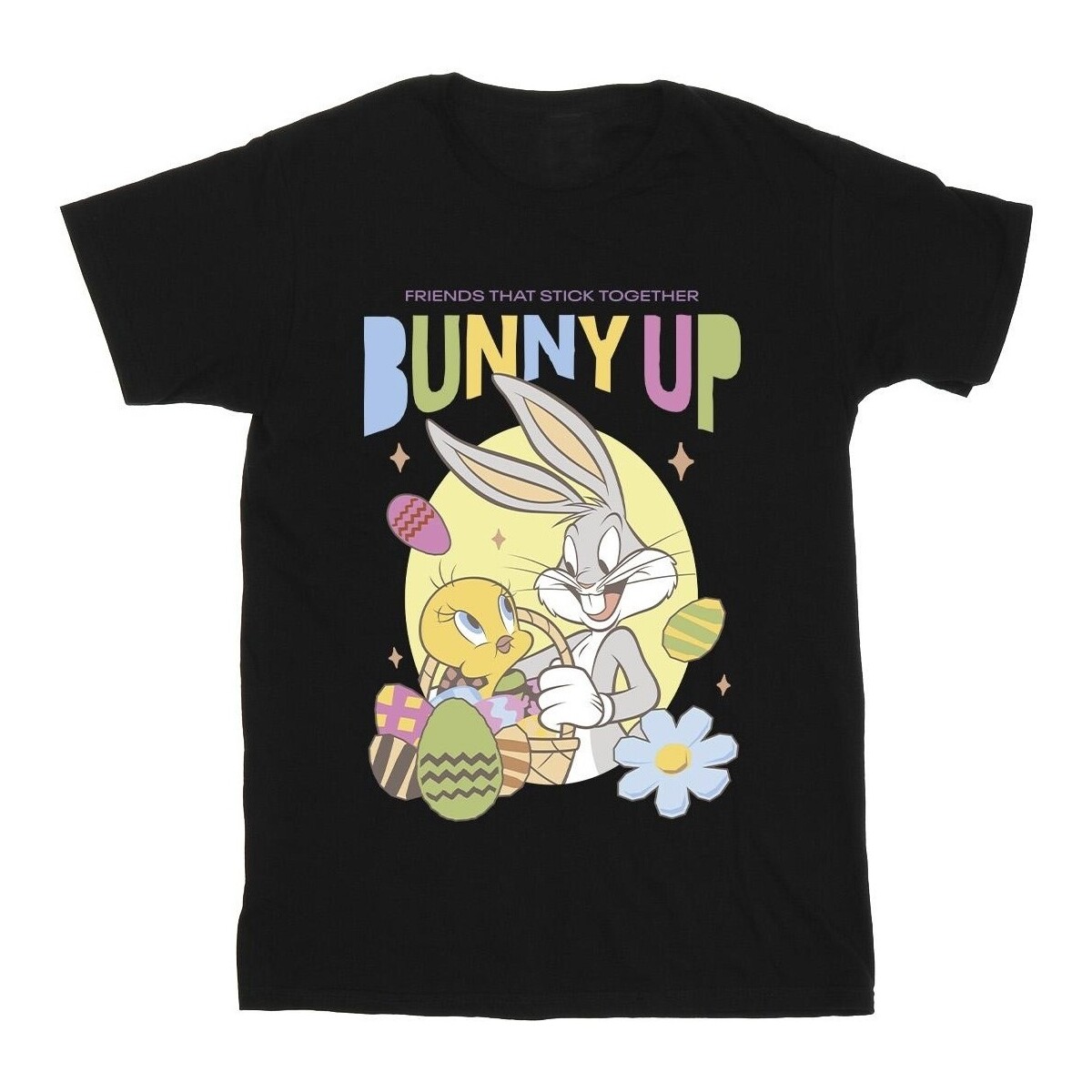 textil Niña Camisetas manga larga Dessins Animés Bunny Up Negro