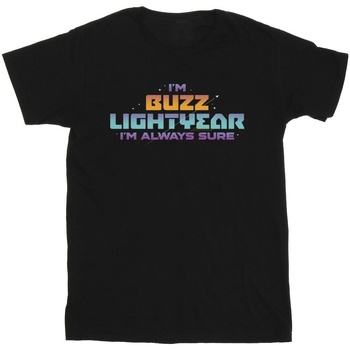 textil Niña Camisetas manga larga Disney Lightyear Always Sure Text Negro