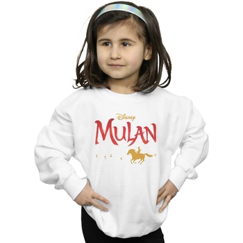 textil Niña Sudaderas Disney Mulan Movie Logo Blanco