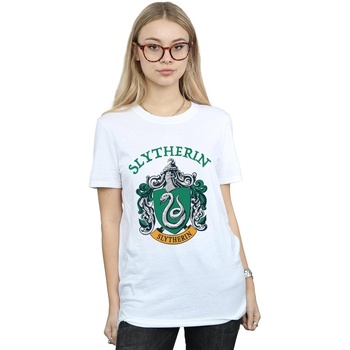 textil Mujer Camisetas manga larga Harry Potter Slytherin Crest Blanco