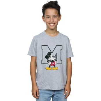 textil Niño Camisetas manga corta Disney Mickey Mouse Classic M Gris
