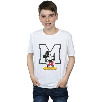 textil Niño Camisetas manga corta Disney Mickey Mouse Classic M Blanco