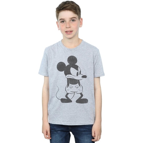 textil Niño Camisetas manga corta Disney Mickey Mouse Angry Gris
