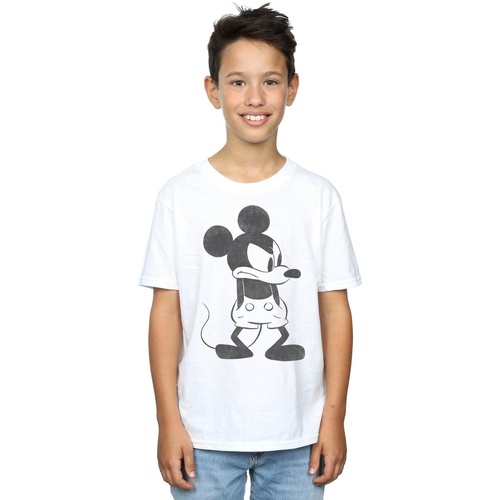 textil Niño Camisetas manga corta Disney Mickey Mouse Angry Blanco