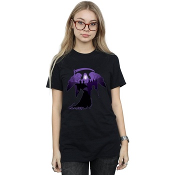 textil Mujer Camisetas manga larga Harry Potter Graveyard Silhouette Negro