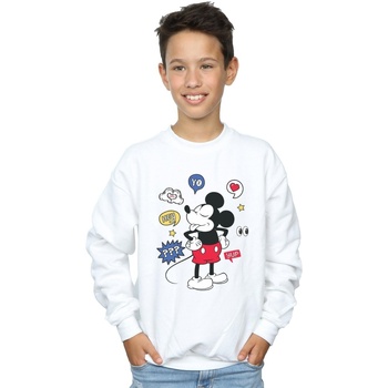 textil Niño Sudaderas Disney Mickey Mouse Tongue Out Blanco
