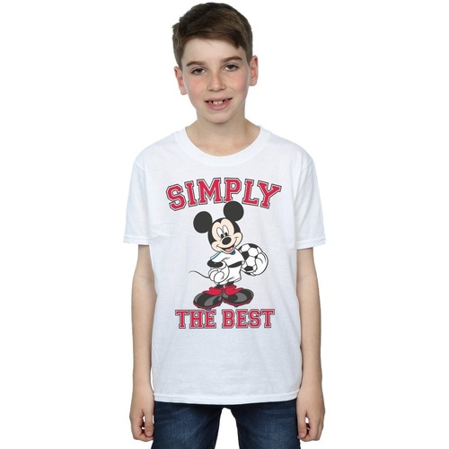 textil Niño Camisetas manga corta Disney Mickey Mouse Simply The Best Blanco