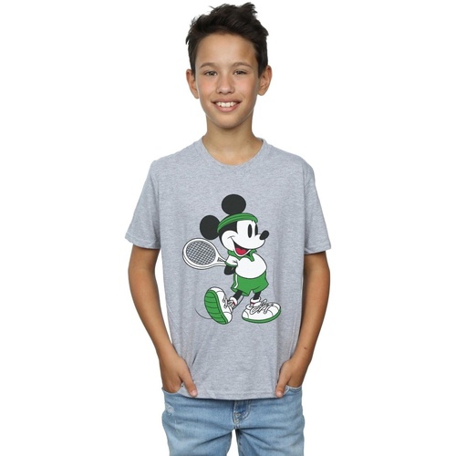 textil Niño Camisetas manga corta Disney Mickey Mouse Tennis Gris