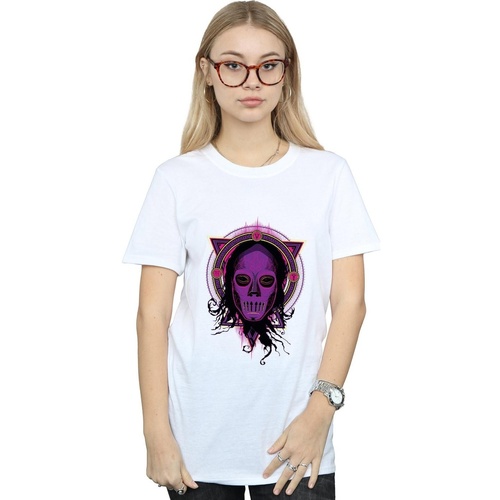 textil Mujer Camisetas manga larga Harry Potter Neon Death Eater Blanco