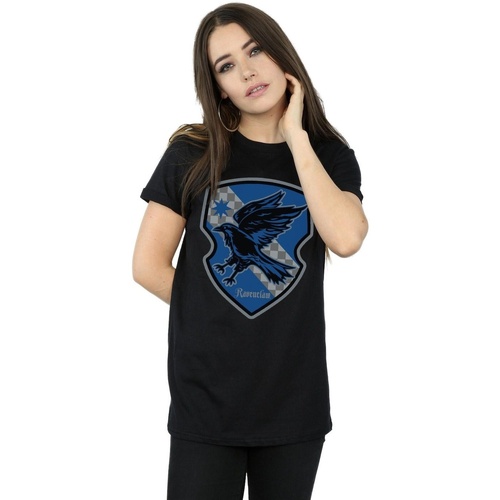 textil Mujer Camisetas manga larga Harry Potter Ravenclaw Crest Flat Negro