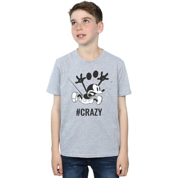 textil Niño Camisetas manga corta Disney Mickey Mouse Crazy Gris