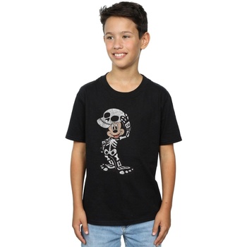 textil Niño Camisetas manga corta Disney Mickey Mouse Skeleton Negro