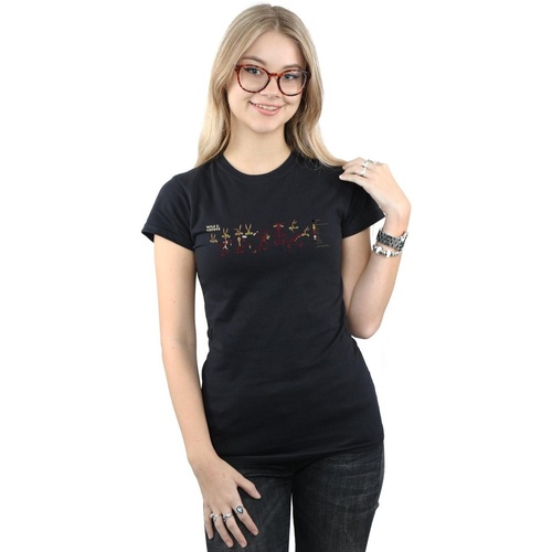textil Mujer Camisetas manga larga Dessins Animés Wile E Coyote Colour Code Negro
