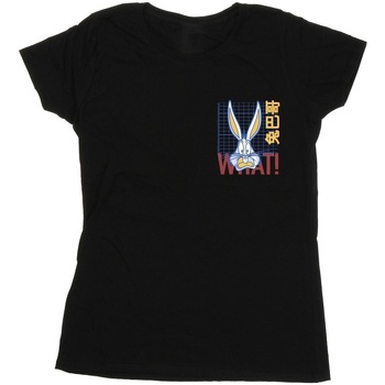 textil Mujer Camisetas manga larga Dessins Animés Bugs Bunny What Negro