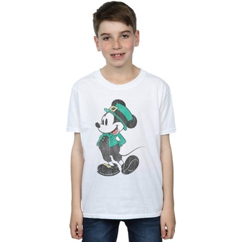 textil Niño Camisetas manga corta Disney Mickey Mouse St Patrick Costume Blanco