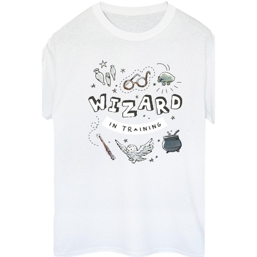textil Mujer Camisetas manga larga Harry Potter Wizard In Training Blanco
