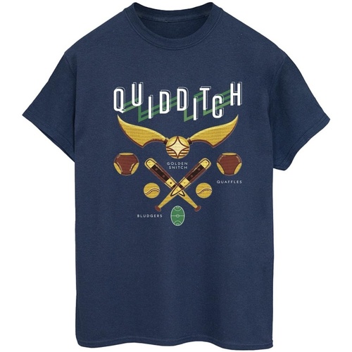 textil Mujer Camisetas manga larga Harry Potter Quidditch Bludgers Quaffles Azul